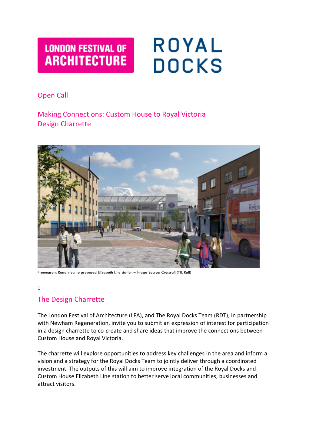 Custom House to Royal Victoria Design Charrette