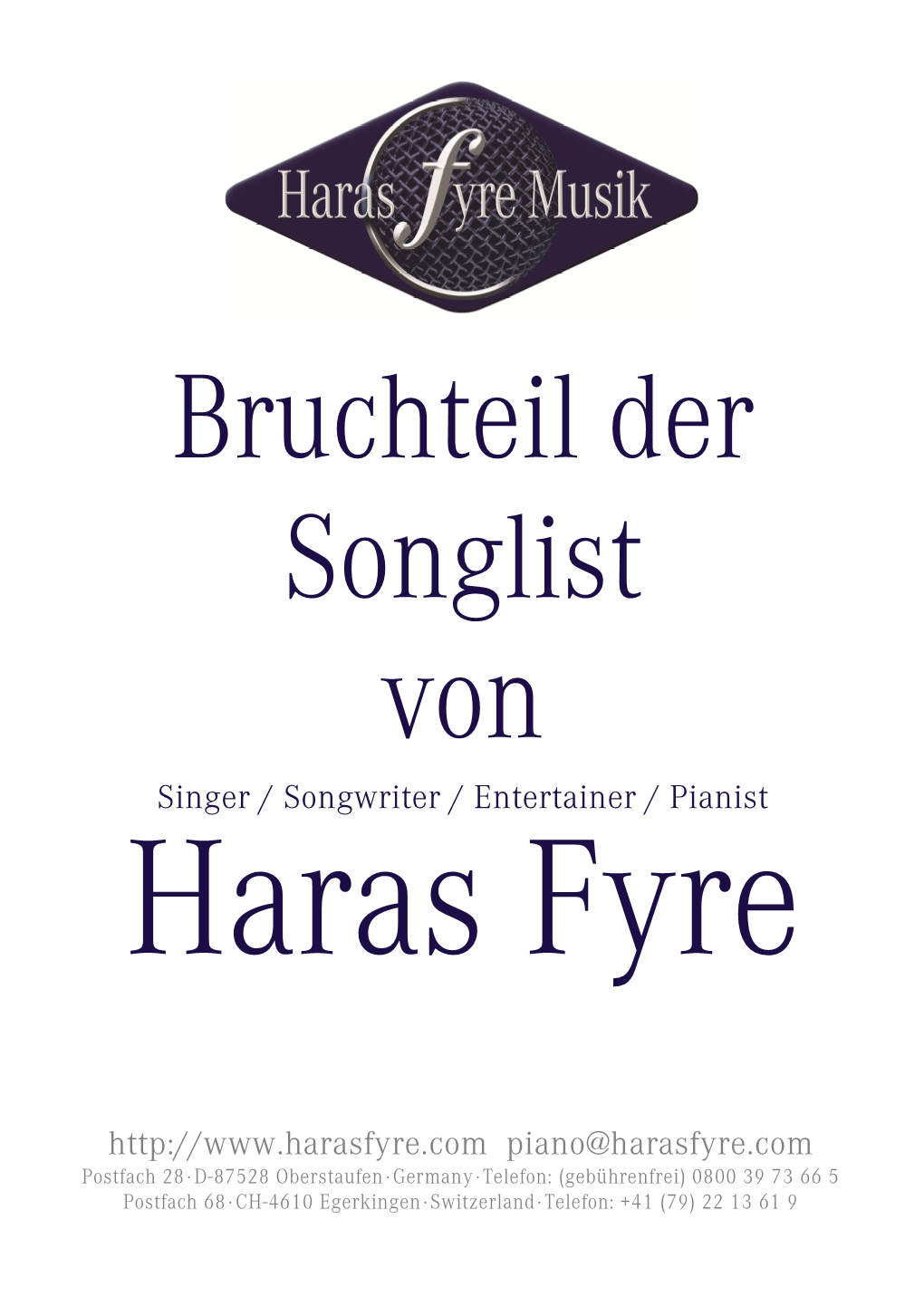 Piano@Harasfyre.Com Singer