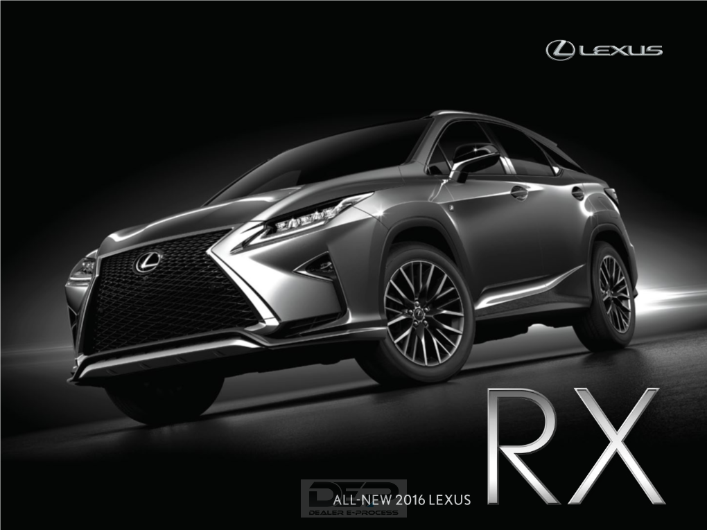 All-New 2016 Lexus Lexus Beginnings