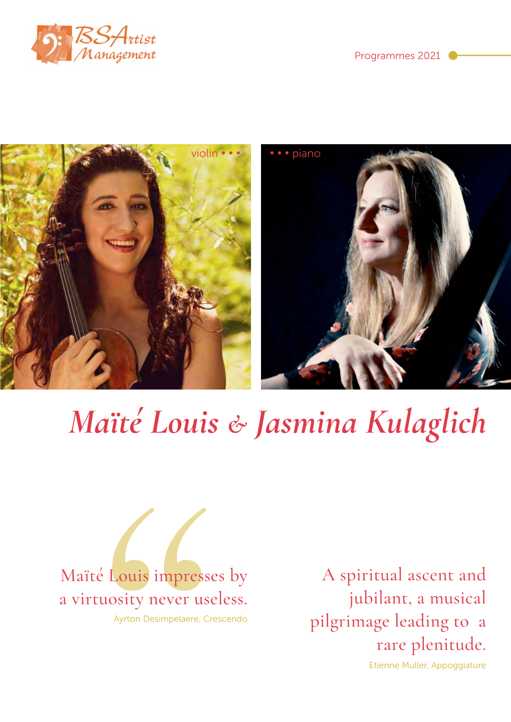 Maïté Louis & Jasmina Kulaglich