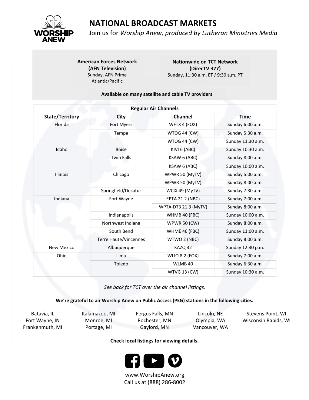 National Broadcast Markets