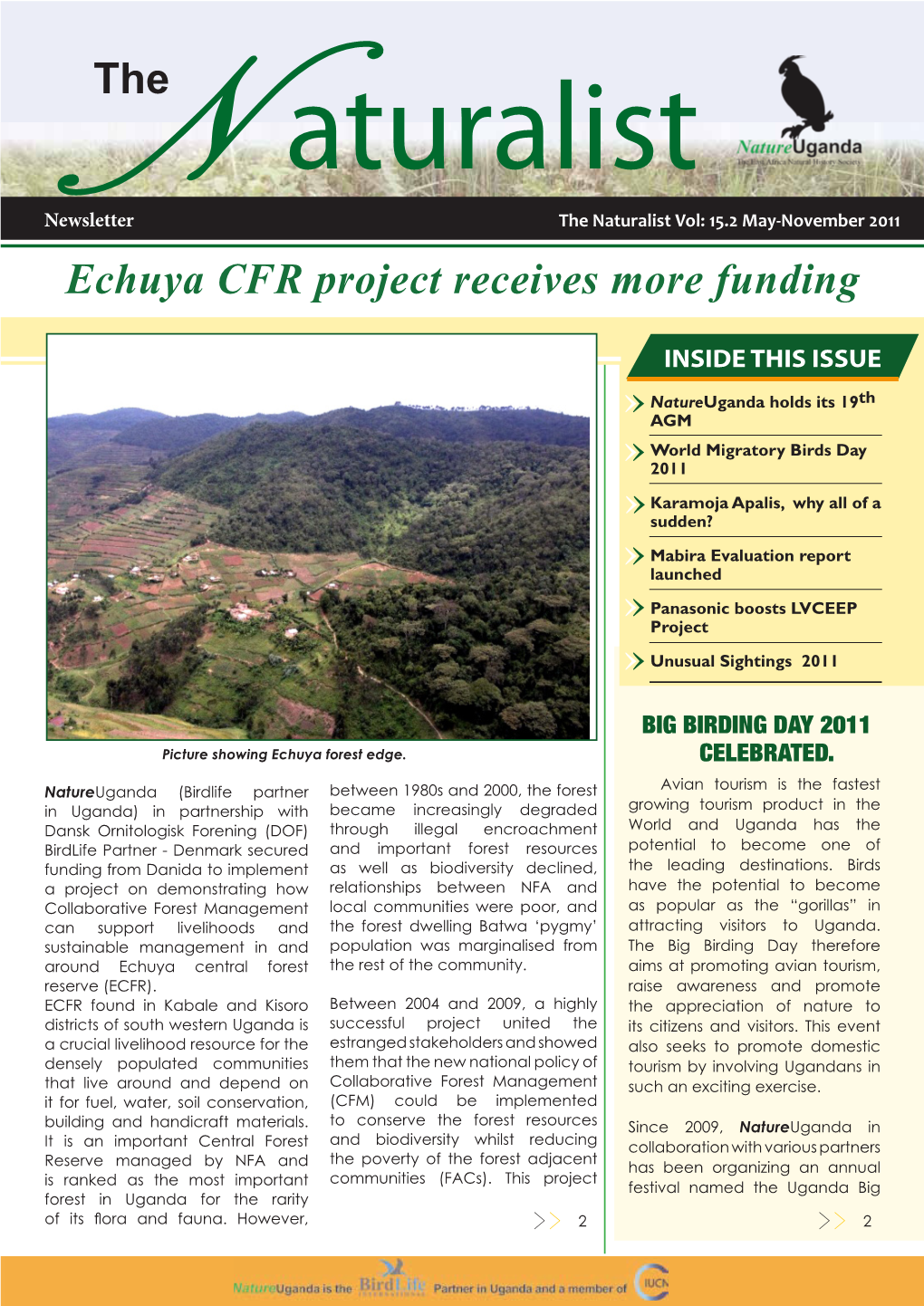Echuya CFR Project Receives More Funding