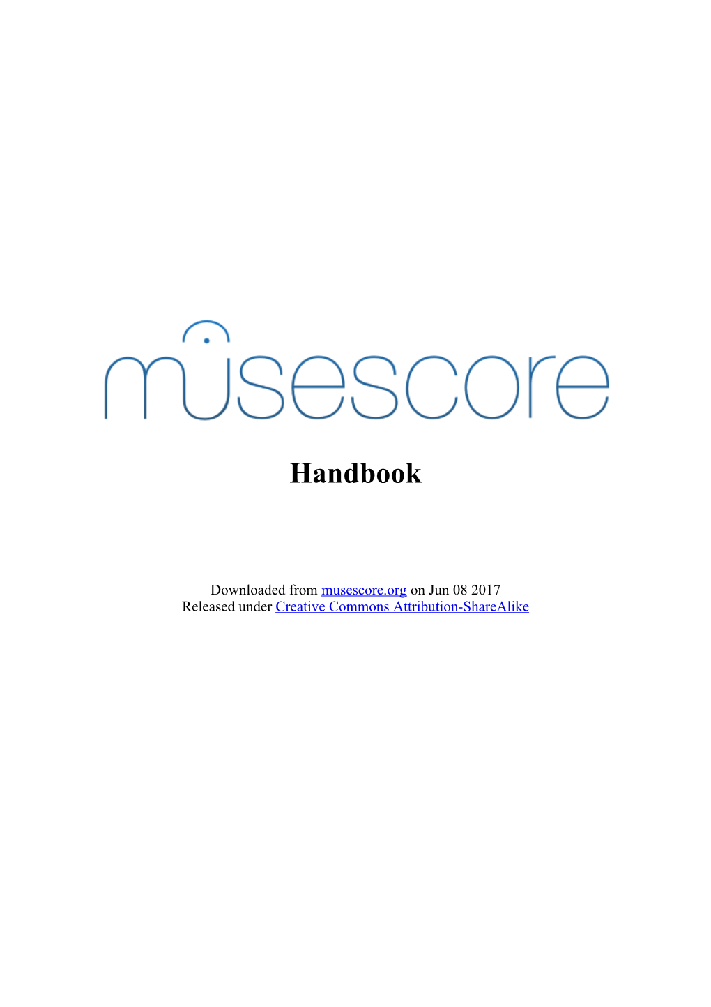 Musescore 2.0 Handbook