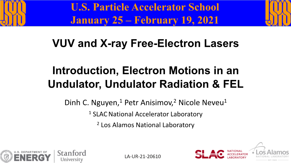Undulator Radiation & FEL