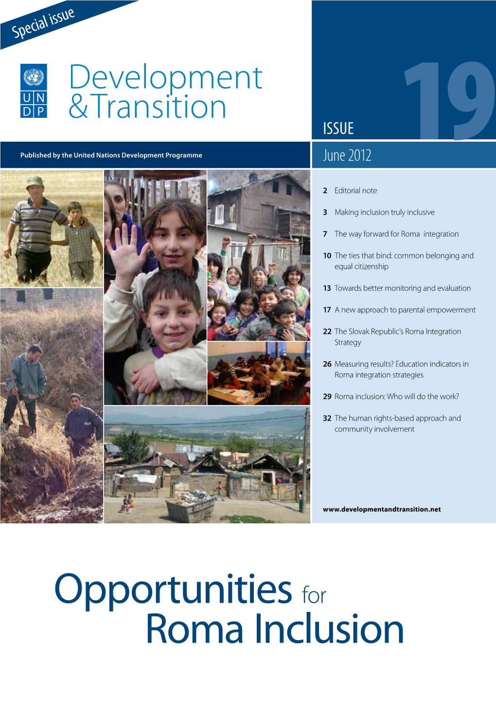 Opportunities for Roma Inclusion Editorial Note