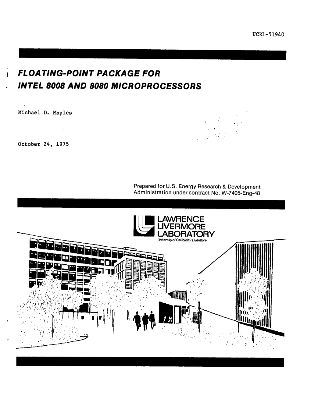 Floating-Point Package for Intel 8008 and 8080 Microprocessors