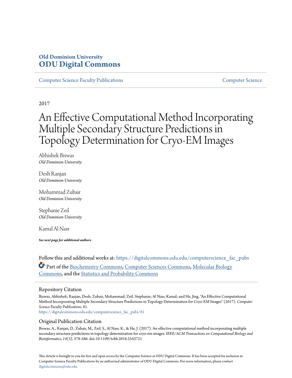 An Effective Computational Method Incorporating Multiple Secondary