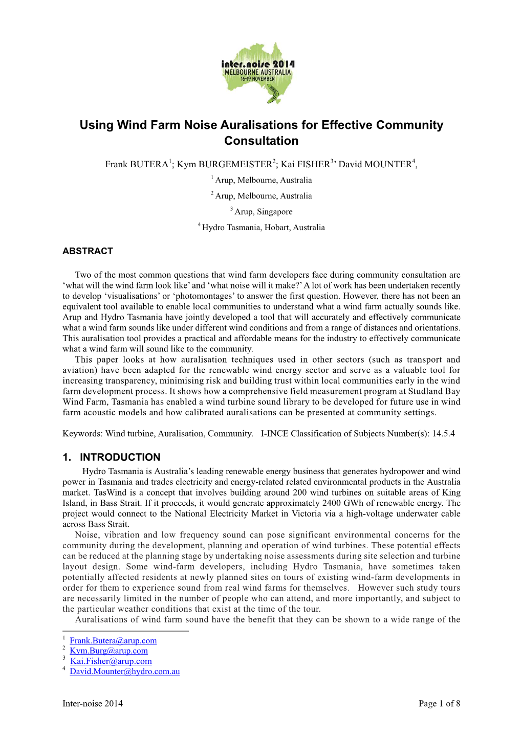 Using Wind Farm Noise Auralisations for Effective Community Consultation