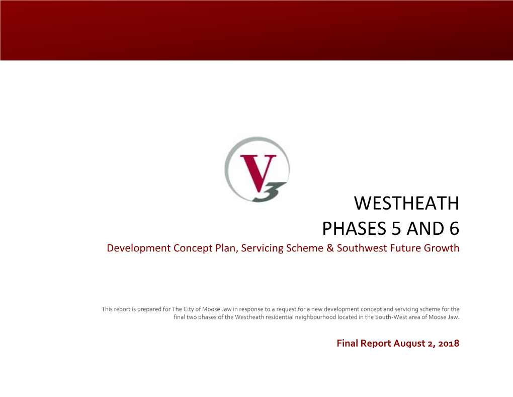 Westheath Phase 5 and 6 Concept Plan Report