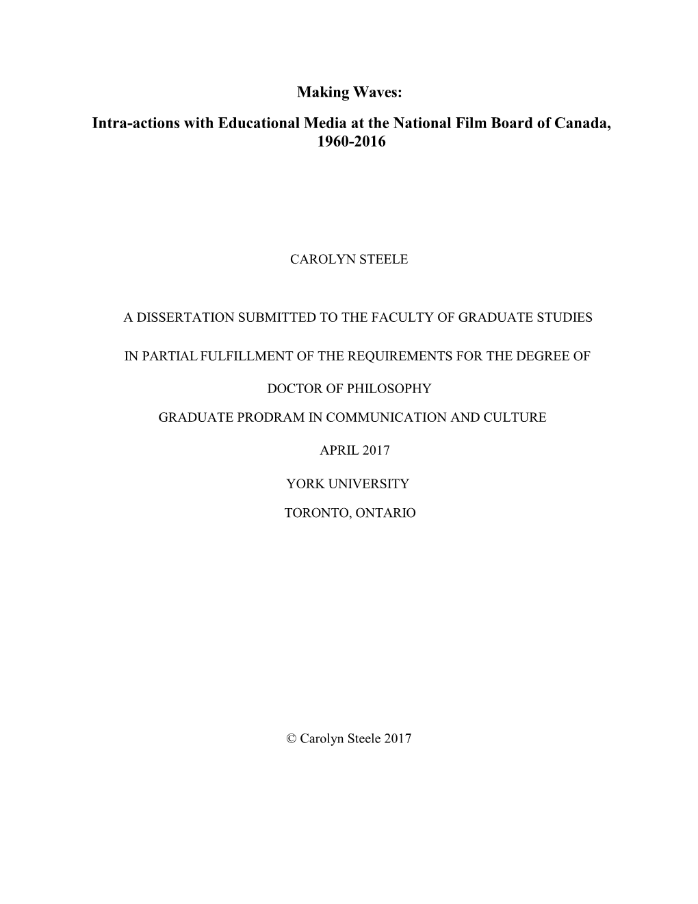 Intra-Actions with Educational Media at the National Film Board of Canada, 1960-2016