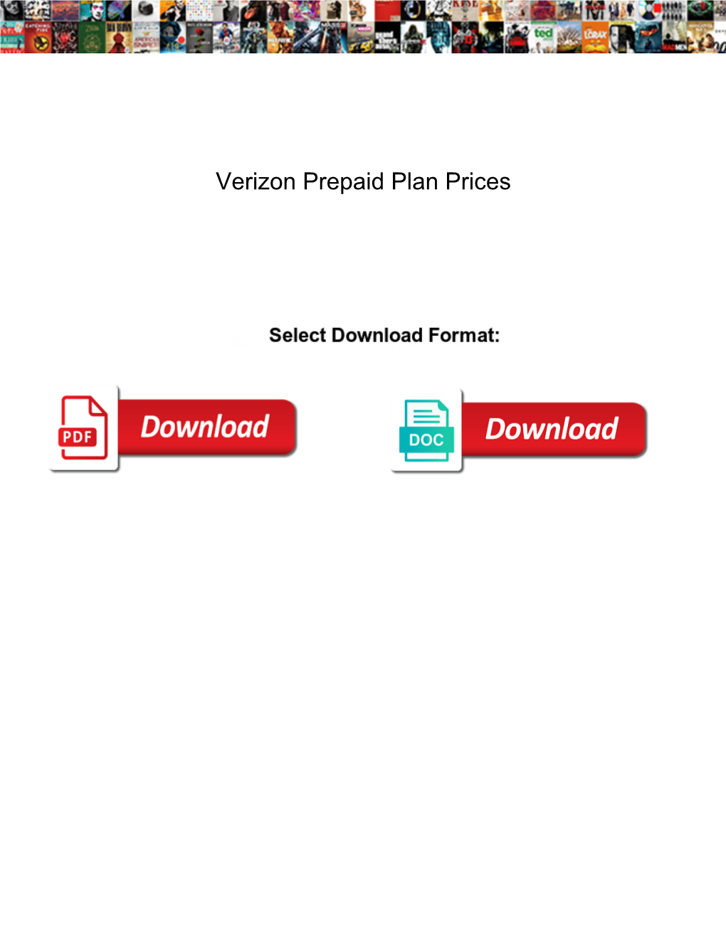 Verizon Prepaid Plan Prices