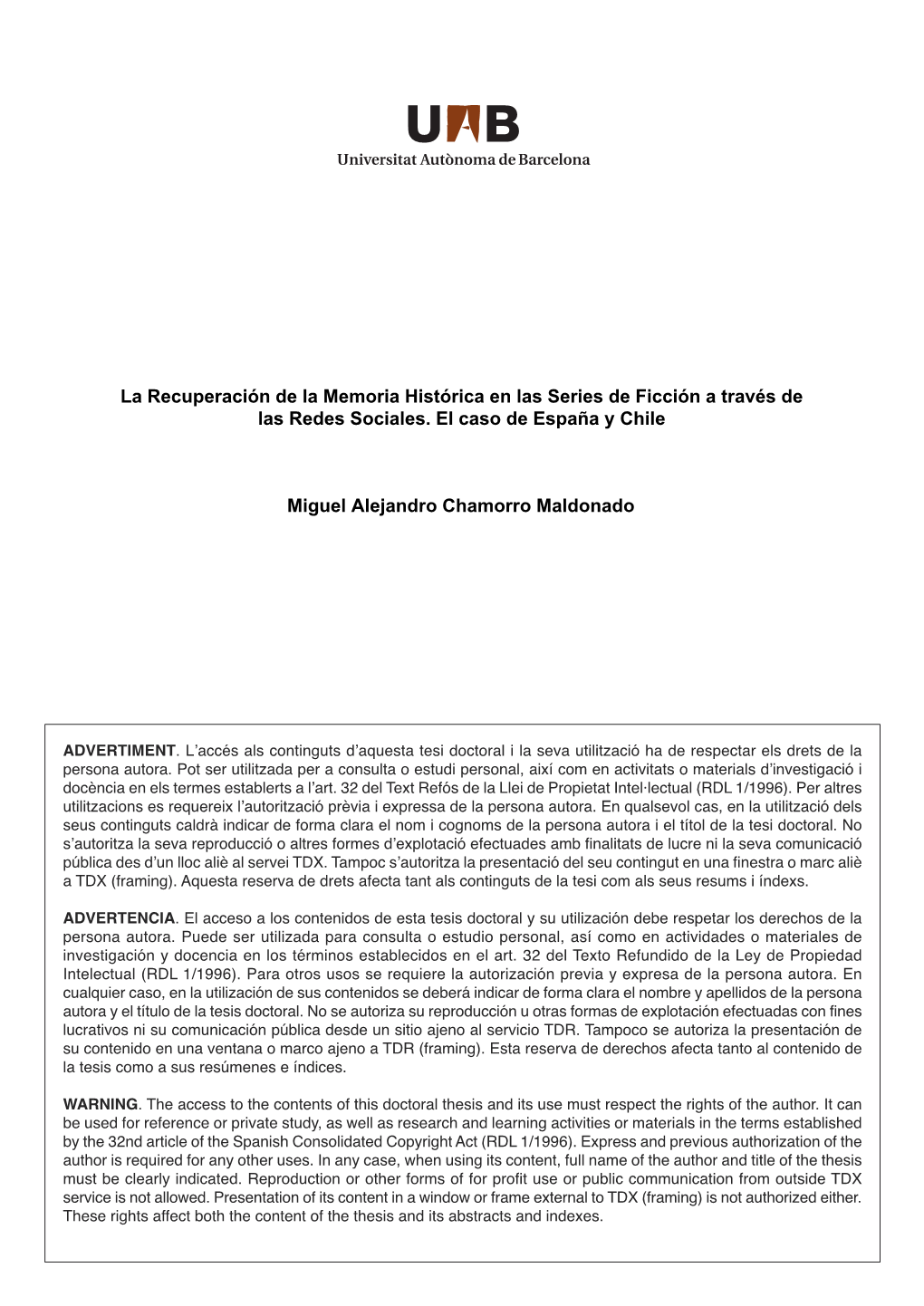 La Recuperación De La Memoria Histórica En Las Series De Ficción a Través De Las Redes Sociales