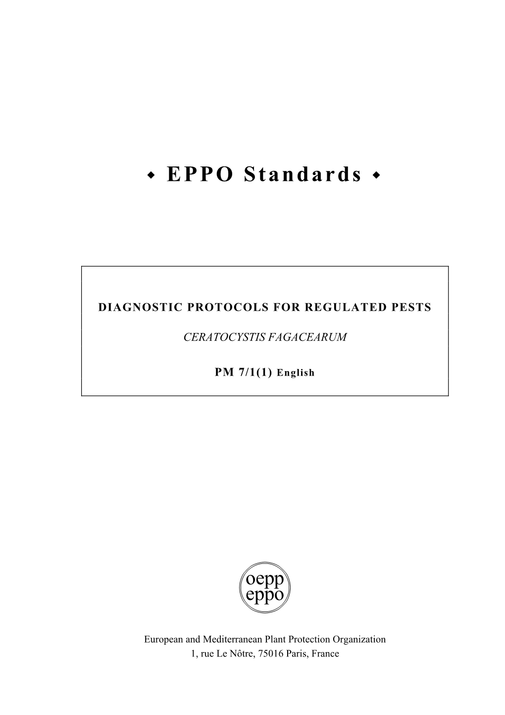 EPPO Standards Š