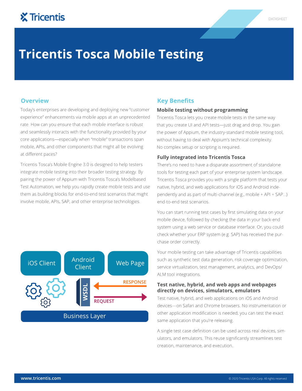 Tricentis Tosca Mobile Testing