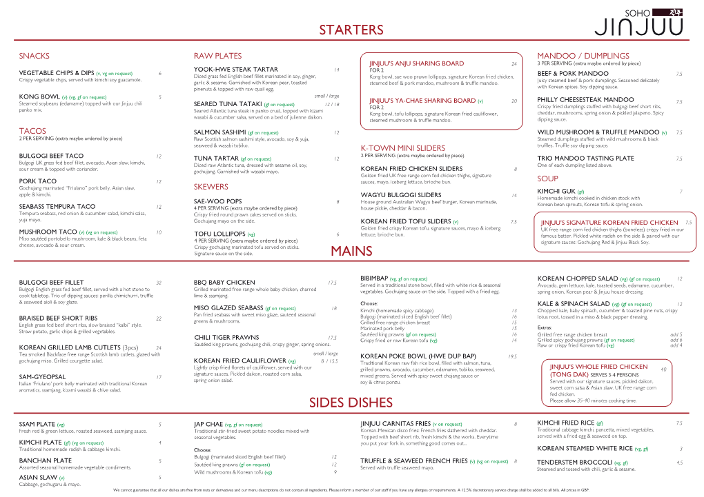 Jinjuu Updated Menu.Pdf