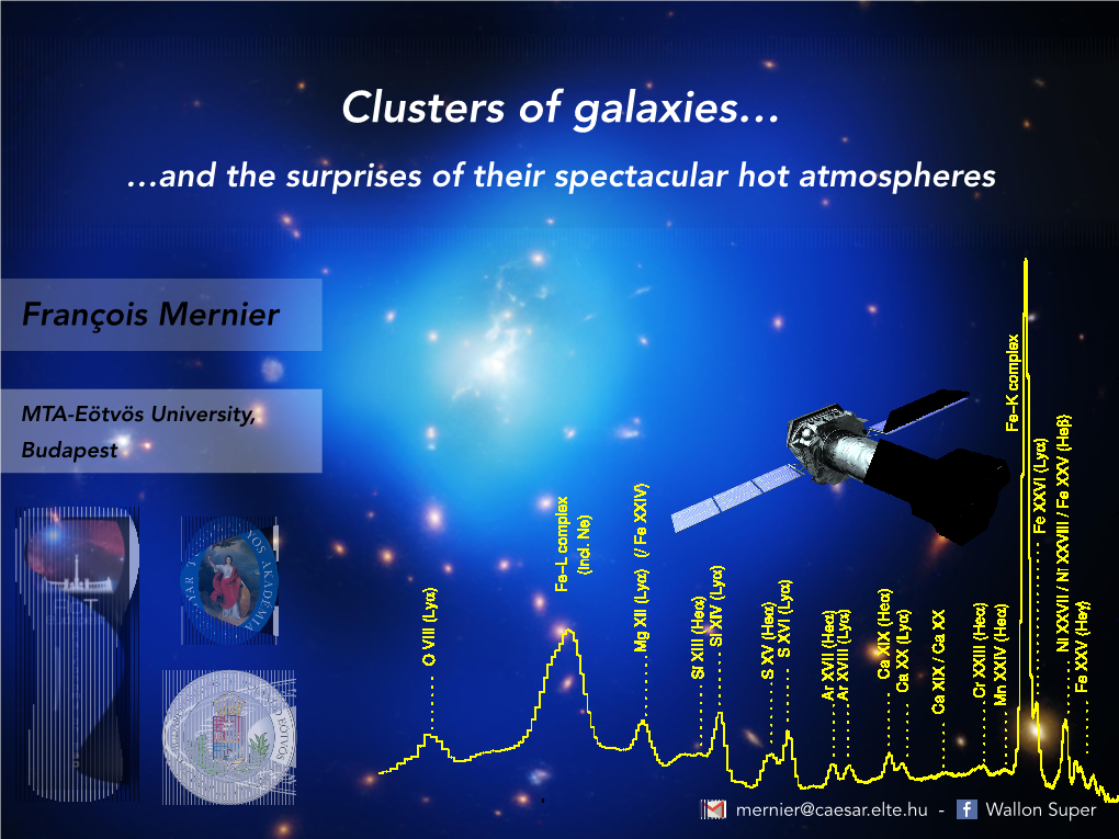 Clusters of Galaxies…