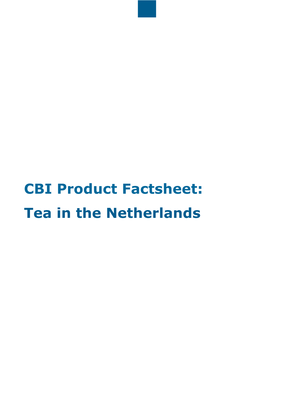 CBI Product Factsheet