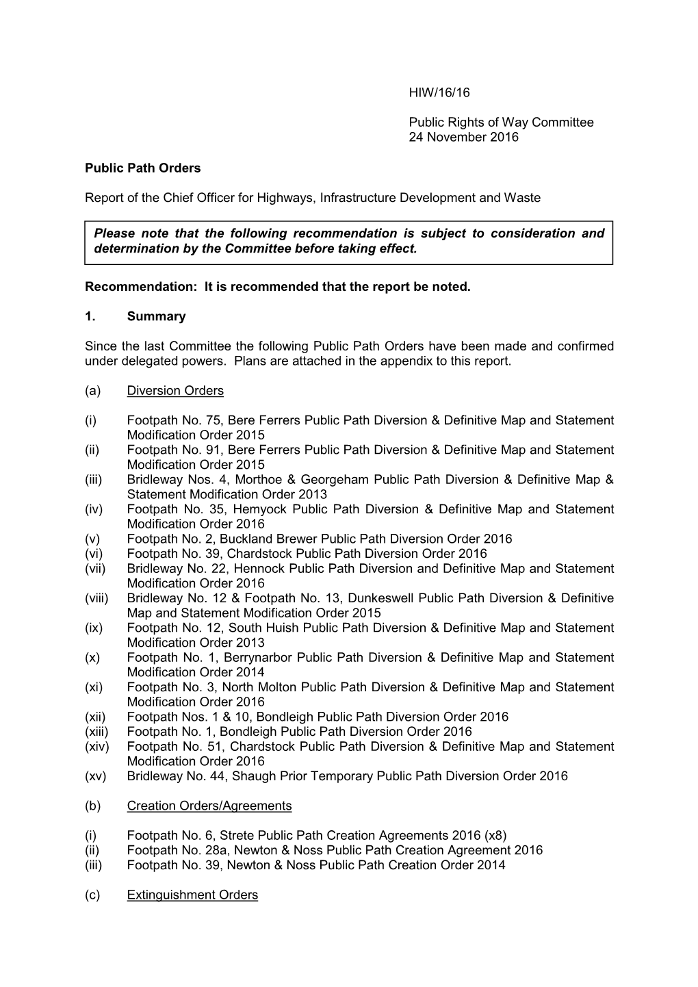 Public Path Orders PDF 8 MB