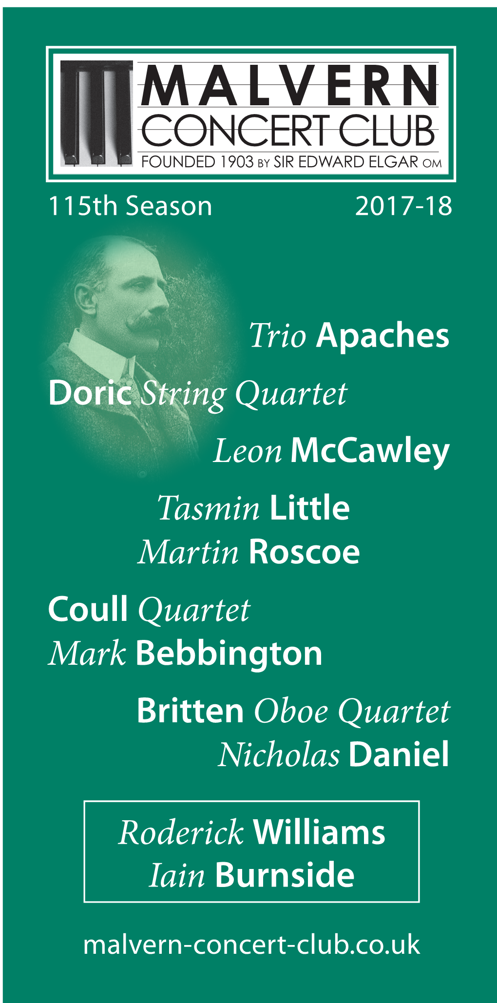 Doric String Quartet Leon Mccawley Tasmin Little Martin Roscoe Coull Quartet Mark Bebbington Britten Oboe Quartet Nicholas Daniel