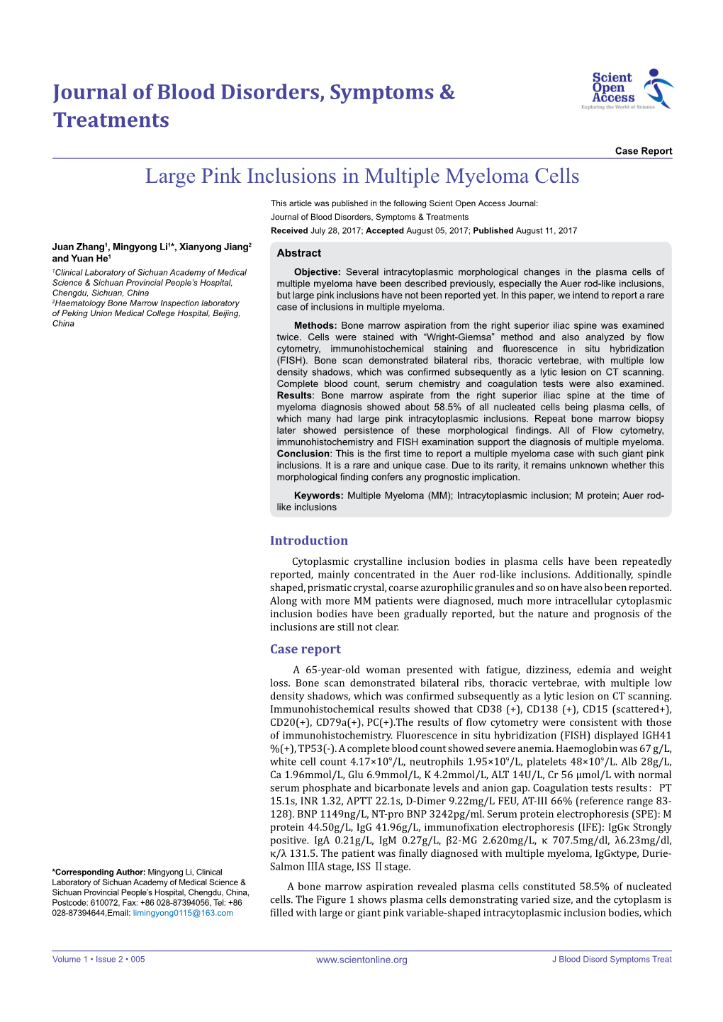 Large Pink Inclusions in Multiple Myeloma Cells