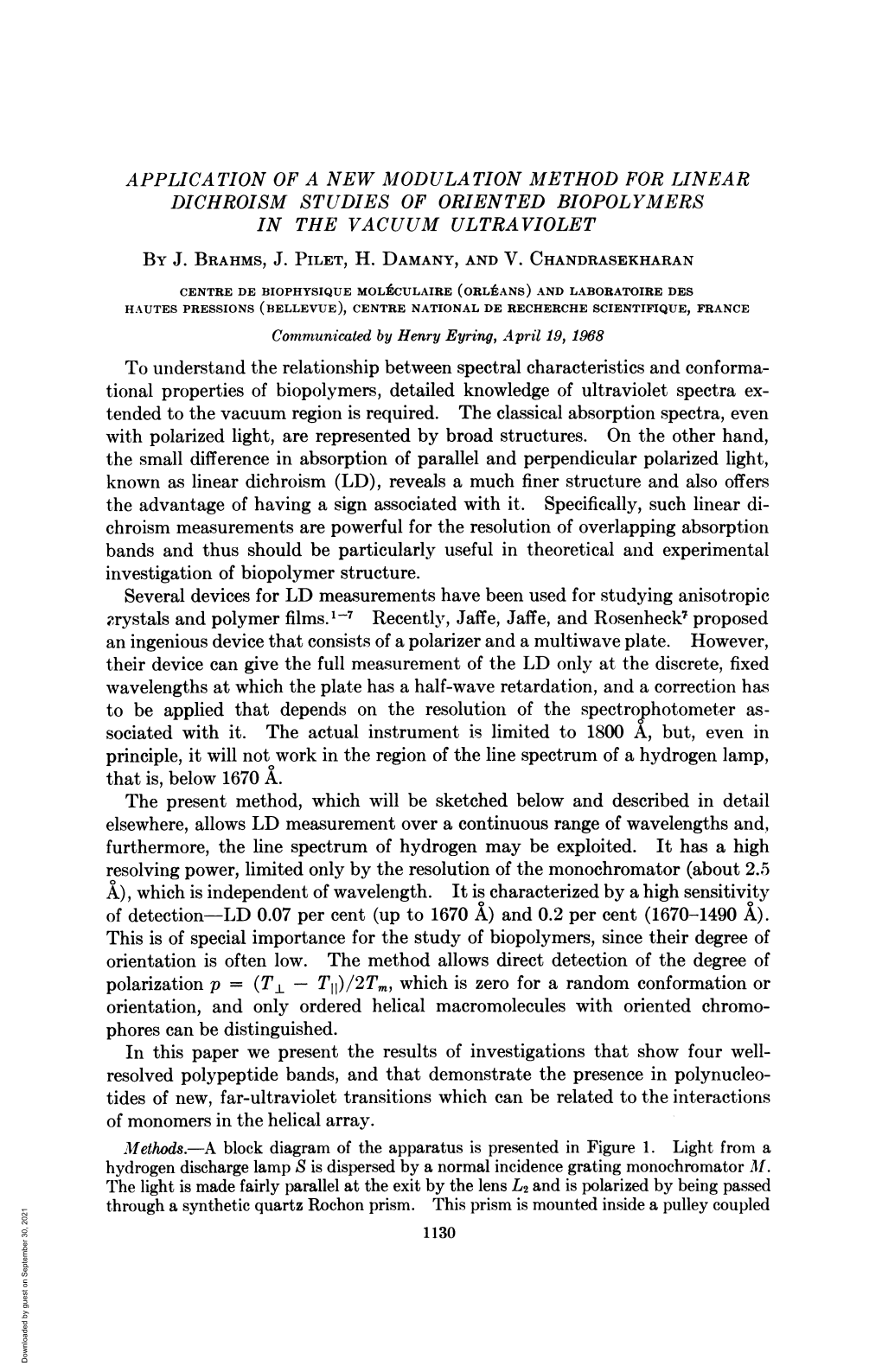 Rystals and Polymer Films.1-7 Recently, Jaffe, Jaffe, and Rosenheck7 Proposed Phores Can Be Distinguished