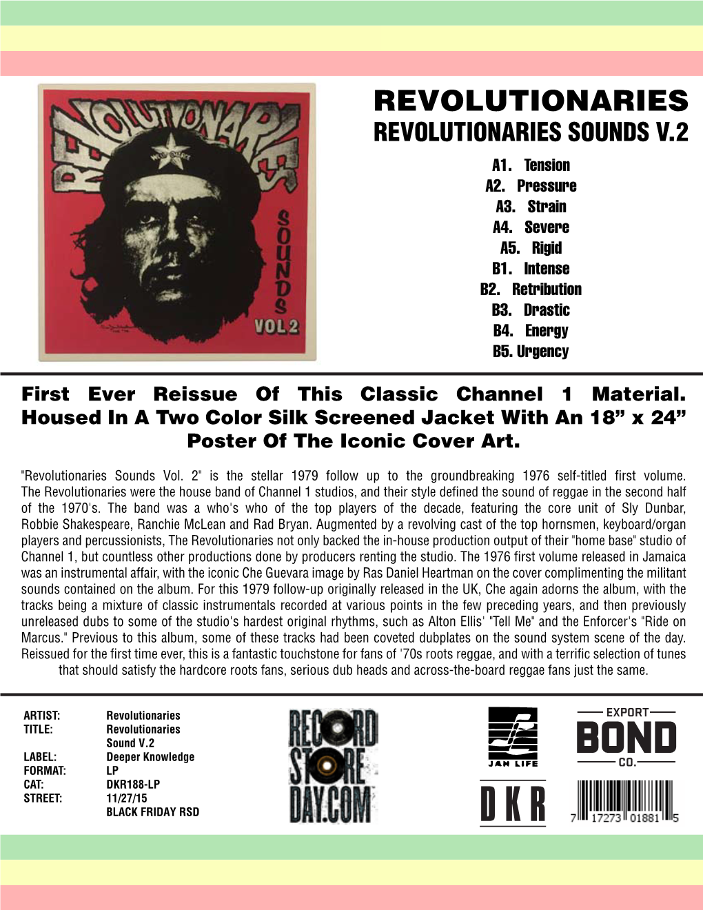 DKR 188 REVOLUTIONARIES Sounds V2 LP