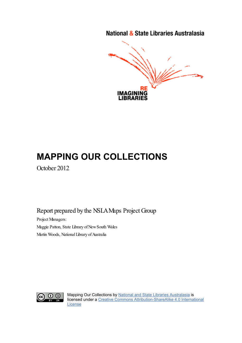 MAPPING OUR COLLECTIONS October 2012