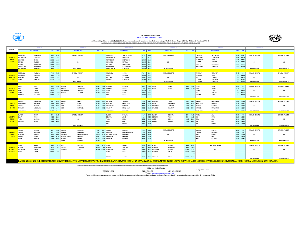 New Unhas Drc Schedule Effect