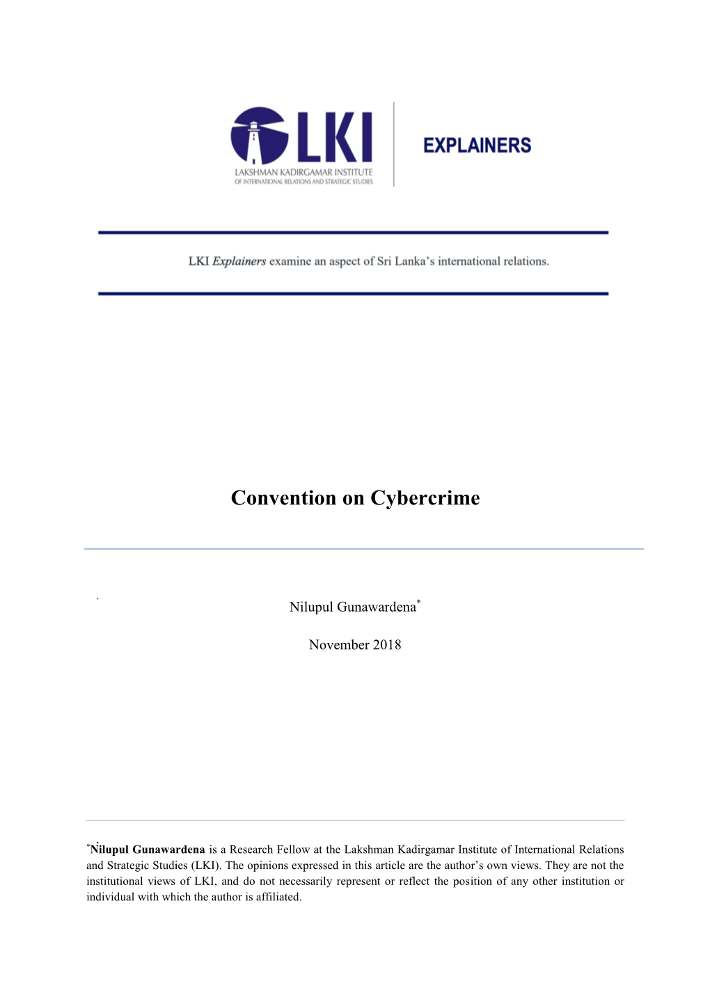 Convention on Cybercrime