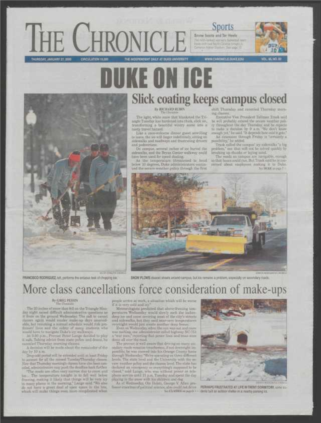 THE CHRONICLE Cameron Indoor Stadium