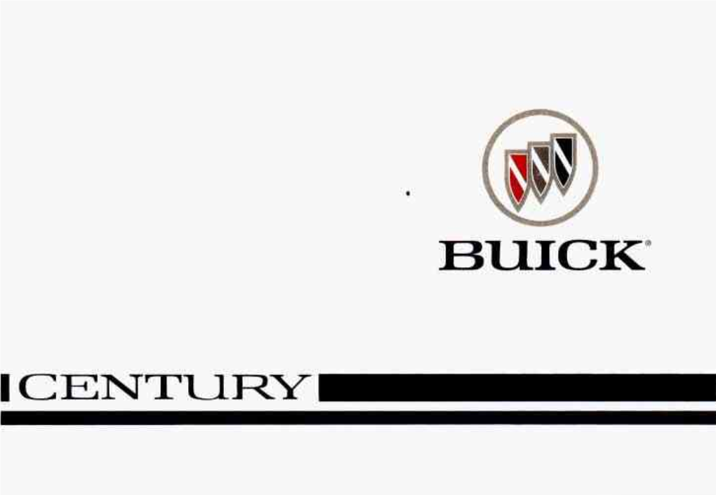 1996 Buick Century Owner's Manual