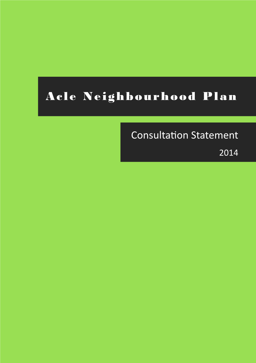 Acle Neighbourhood Plan Appendix 6