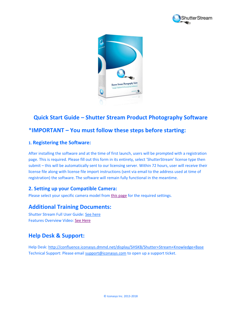 Shutter Stream Product Photography Software *IMPORTANT