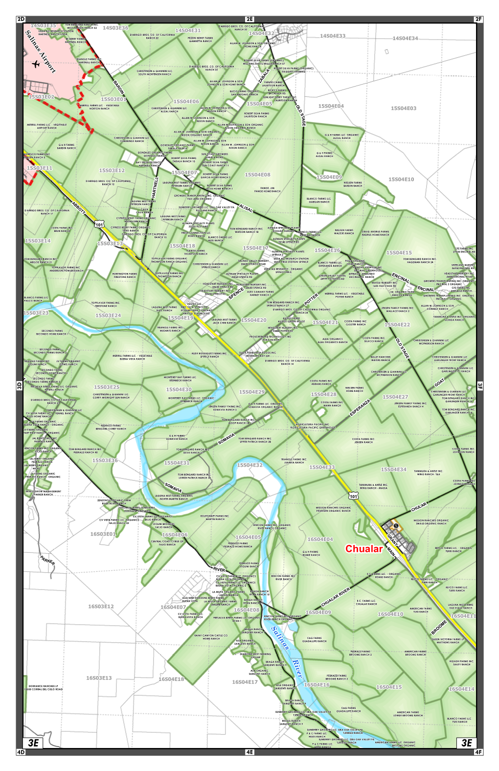 2020 Monterey County Ranch Map Atlas 89 Pages Standard