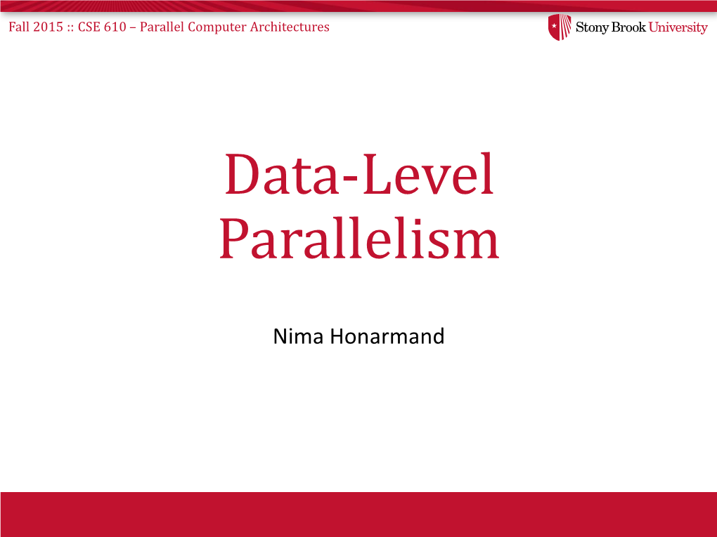 Data-Level Parallelism