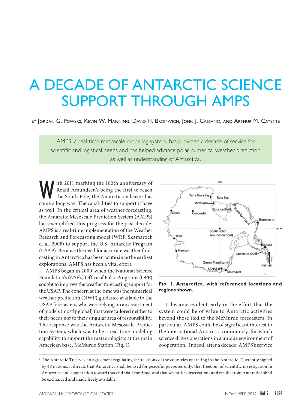 A Decade of Antarctic Science Support Through Amps