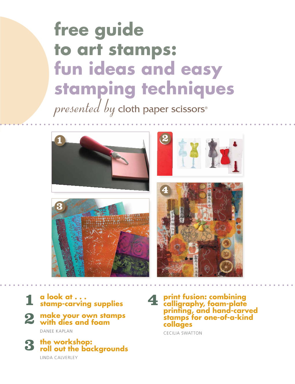 Free Guide to Art Stamps: Fun Ideas and Easy Stamping Techniques Presented by Cloth Paper Scissors®
