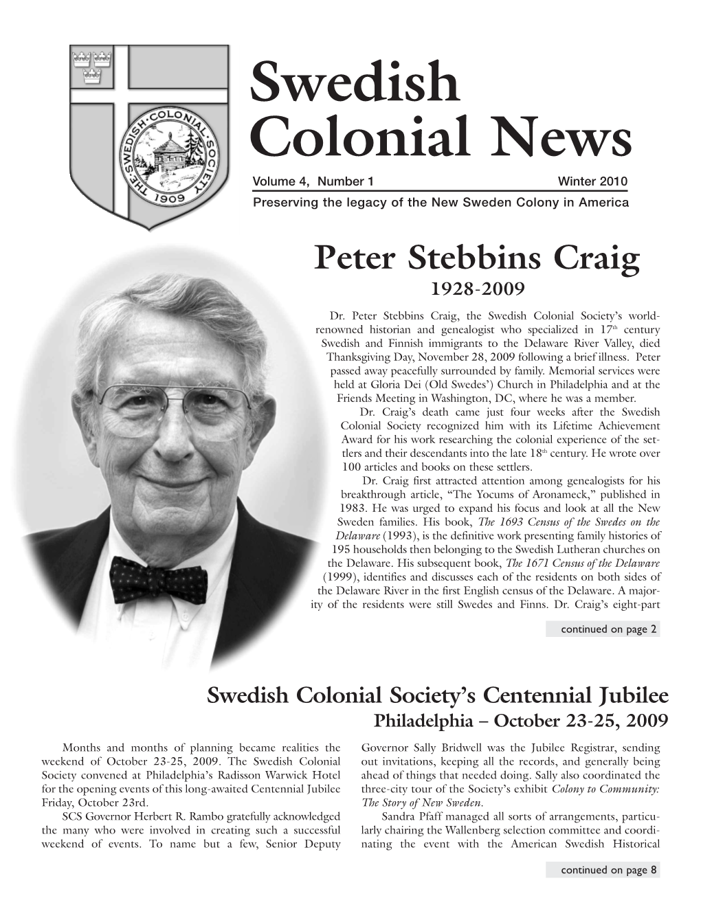 Peter Stebbins Craig 1928-2009