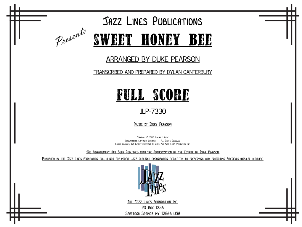 Jazz Lines Publications