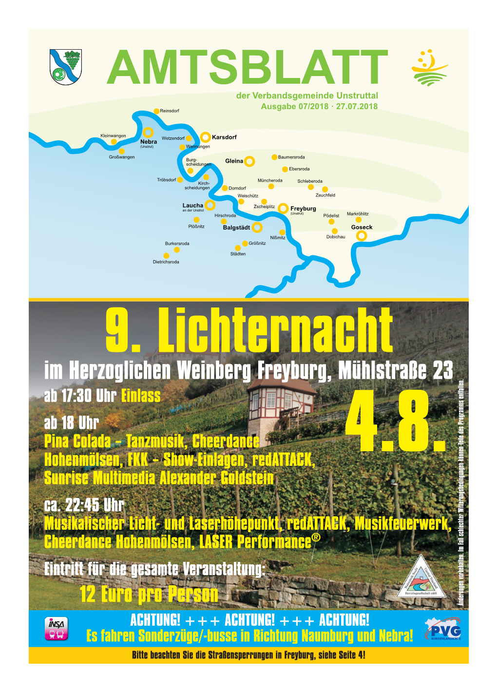 Stadt Nebra (Unstrut) OT Reinsdorf Bürgerzeitung Für Die Verbandsgemeine Unstruttal Mit Den Mitgliedsgemeinden Böckeler, Goetheweg 3, 06618 Naumburg