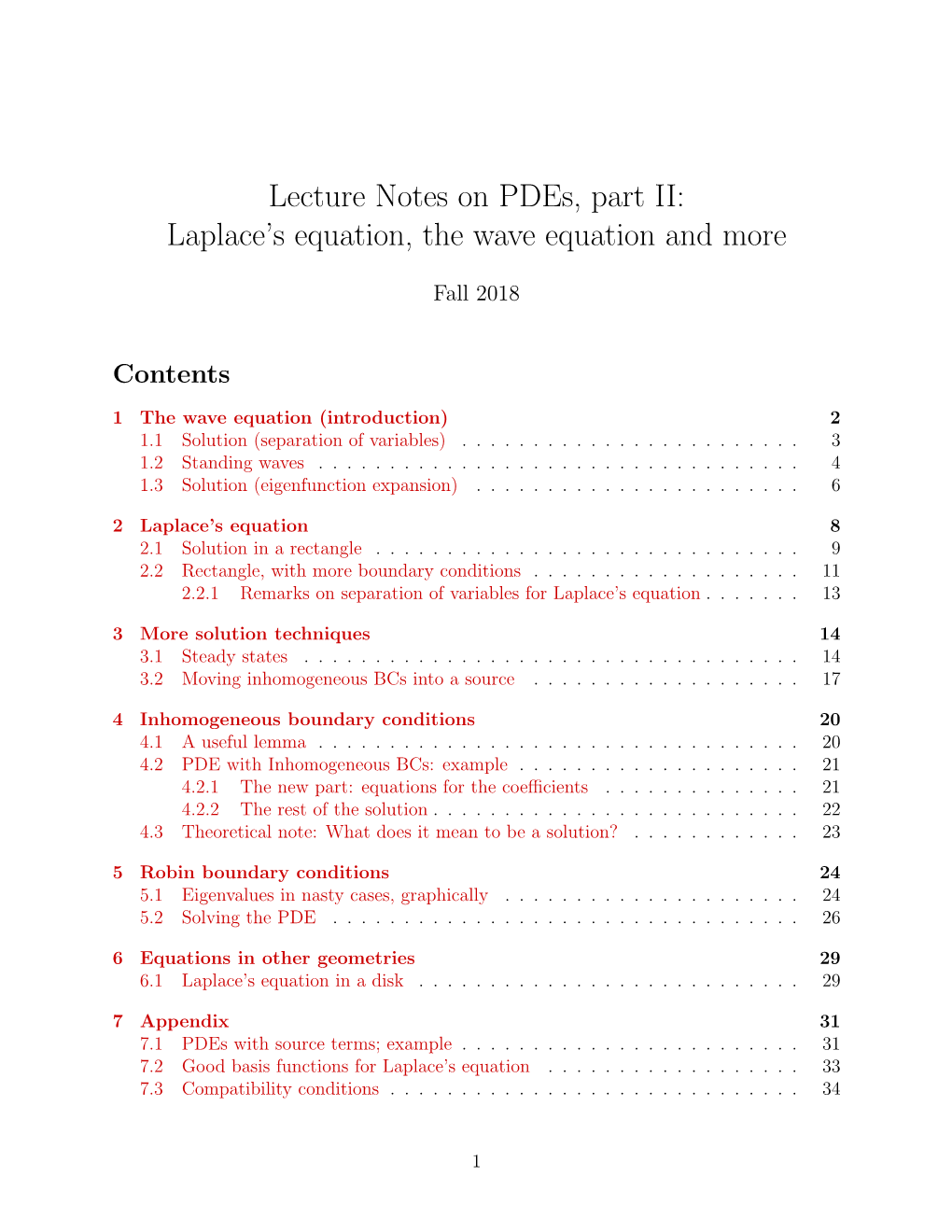 Laplace's Equation, the Wave Equation and More