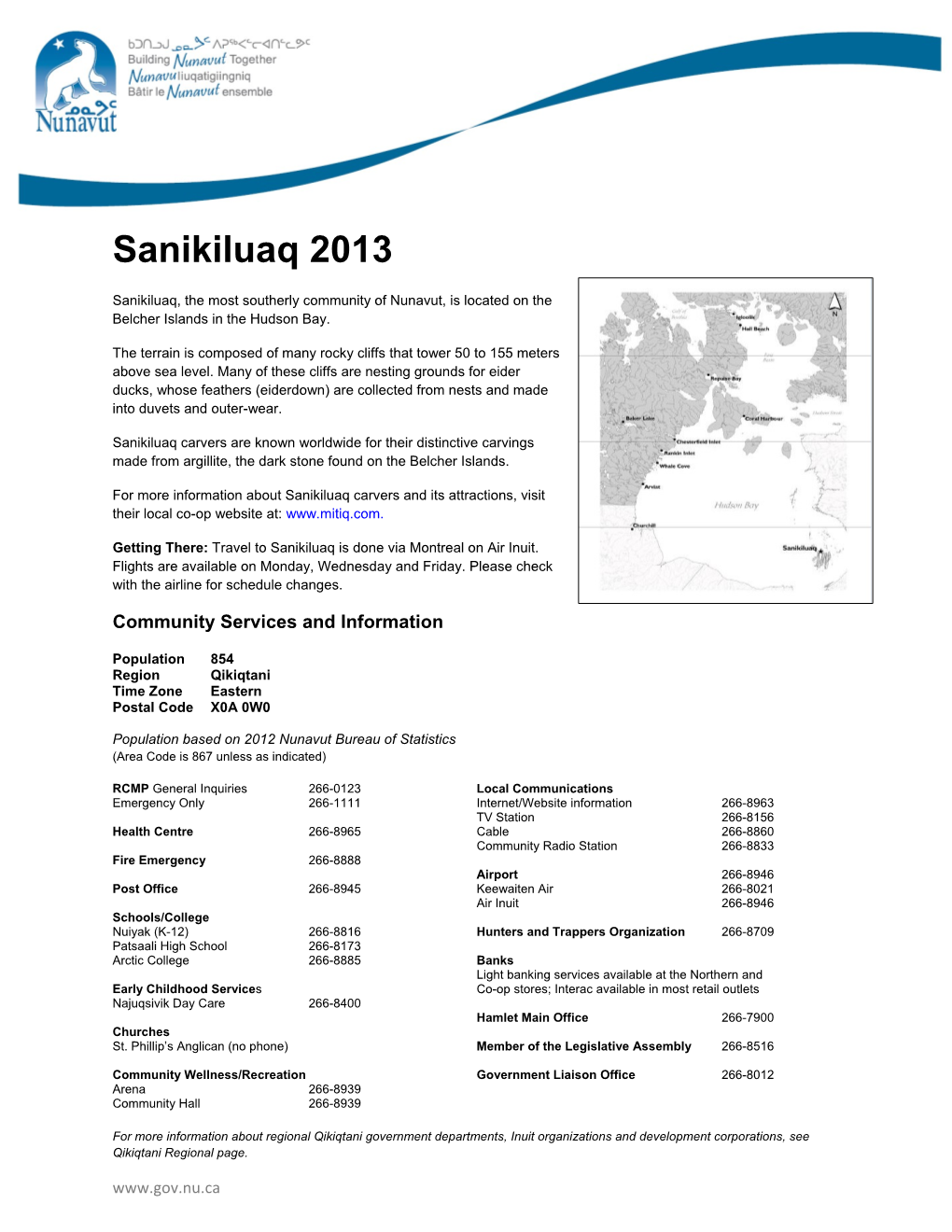 Sanikiluaq 2013