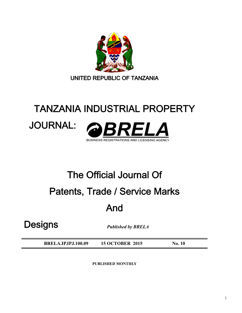 Tanzania Industrial Property Journal