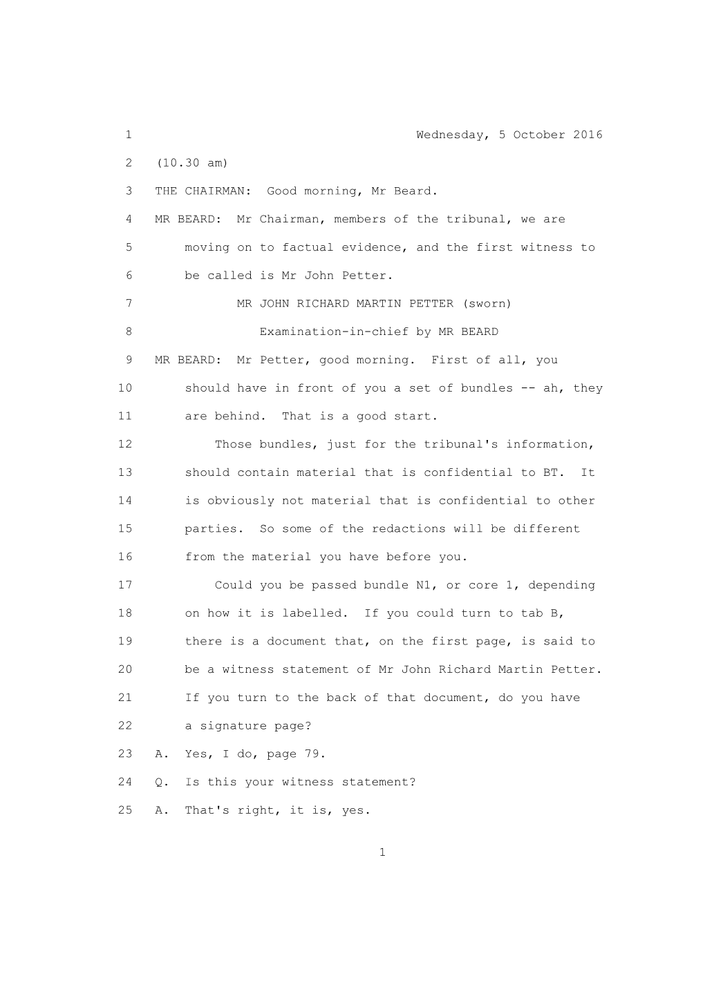 Transcript of Hearing (Day 3)