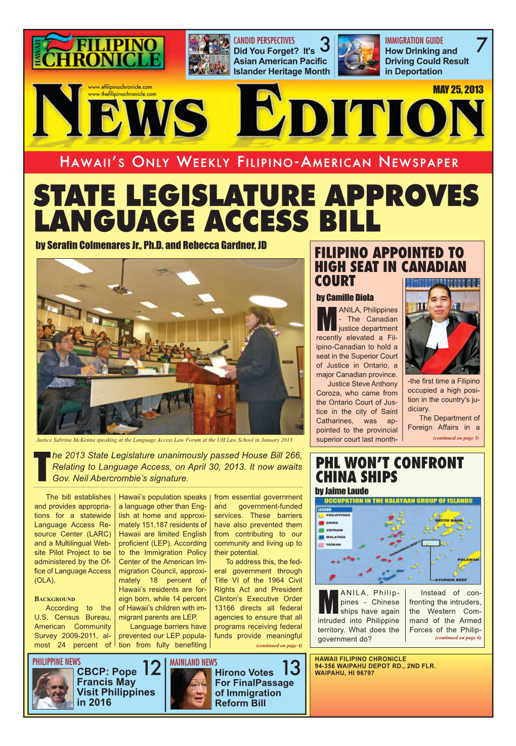 State Legislature Approves Language Access Bill by Serafin Colmenares Jr., Ph.D