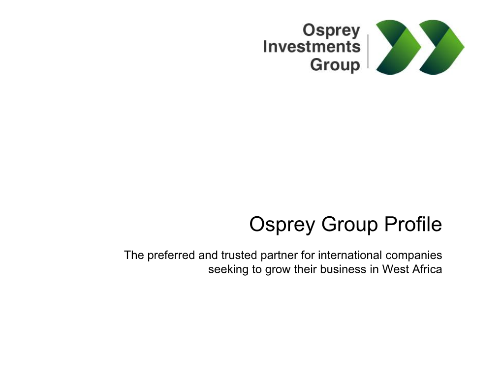 Osprey Group Profile