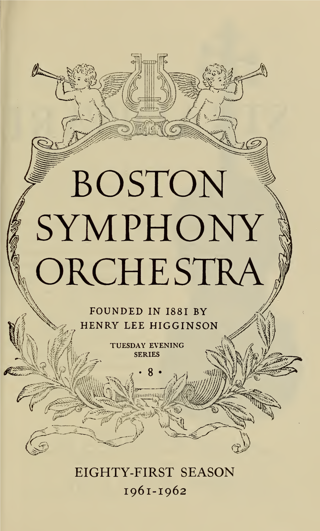 Boston Symphony Orchestra Concert Programs, Season 81, 1961