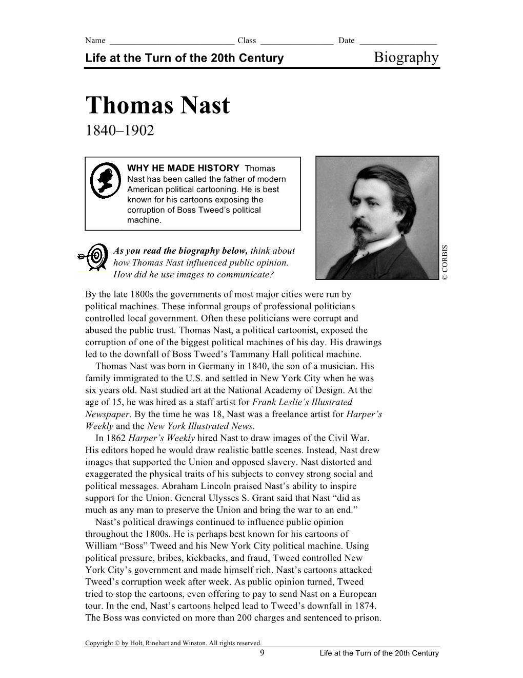 Thomas Nast 1840–1902