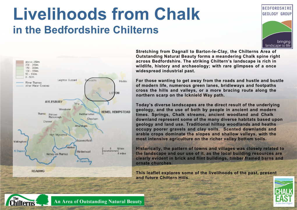Livelihoods from Chalk in the Bedfordshire Chilterns