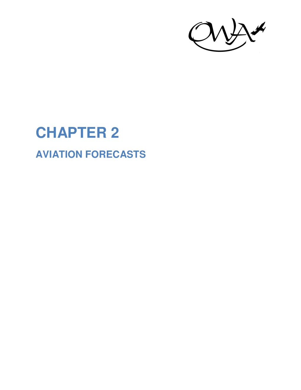 Chapter 2 – Aviation Demand Forecast
